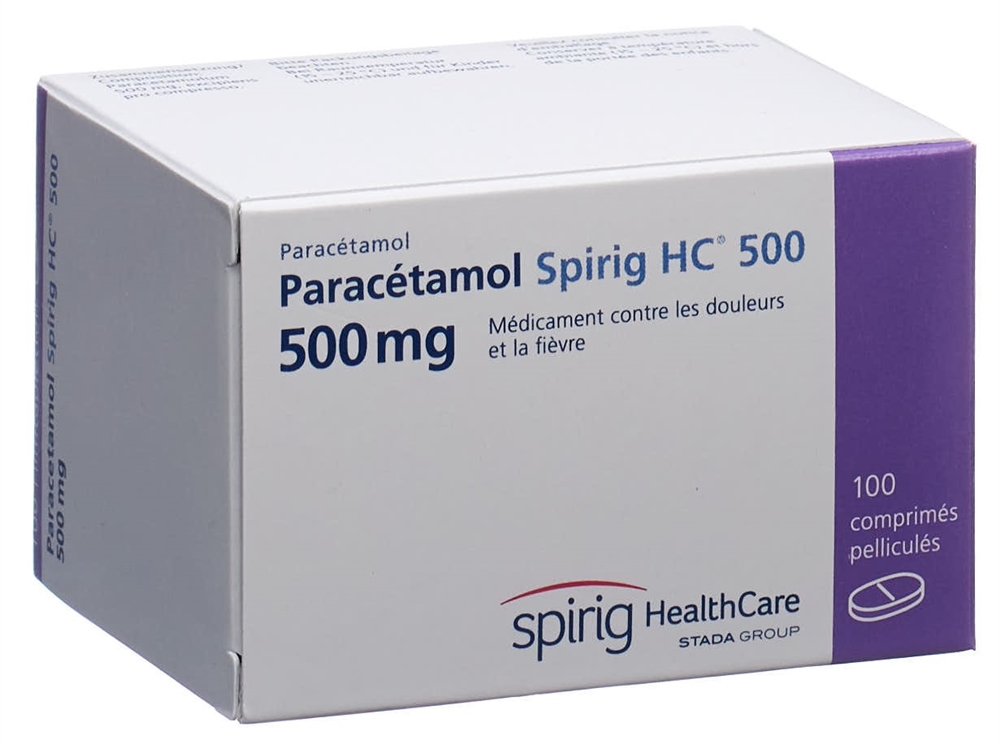 PARACETAMOL Spirig HC cpr pell 500 mg 100 pce