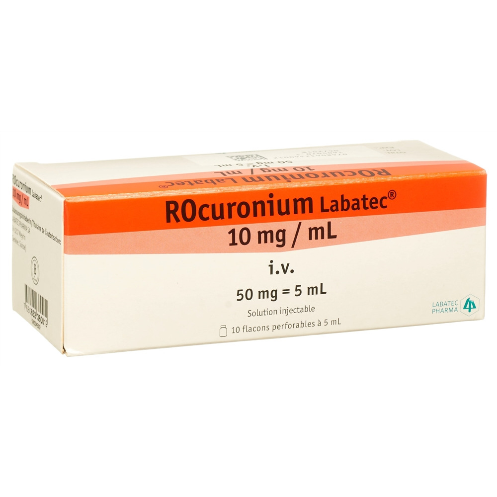 ROCURONIUM Labatec 50 mg/5ml 10 flac 5 ml