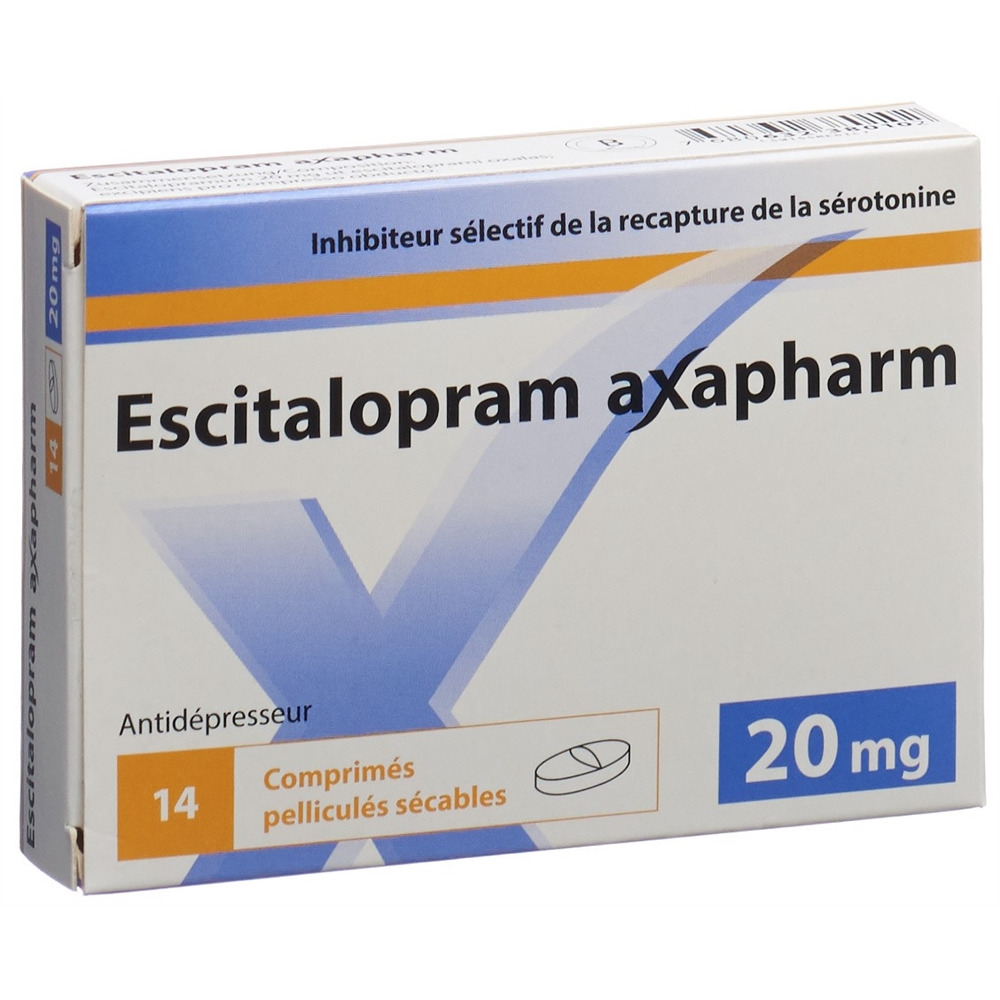 ESCITALOPRAM axapharm cpr pell 20 mg 14 pce