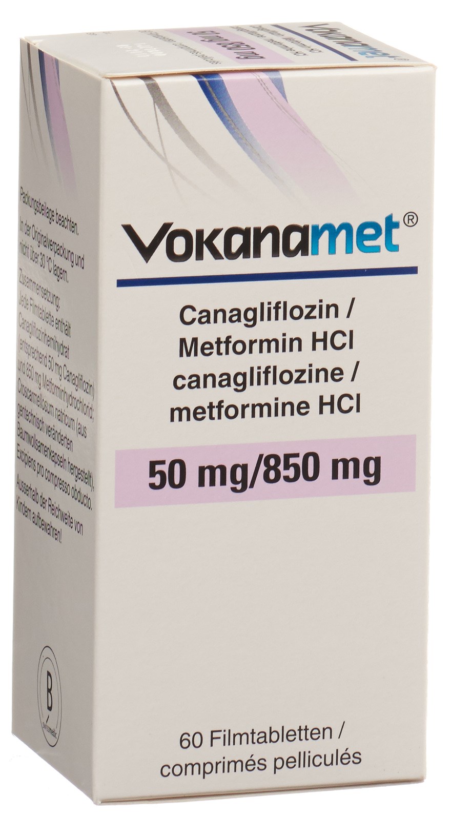 Vokanamet 50 mg / 850 mg, Filmtabletten