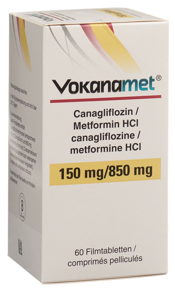 Vokanamet 150 mg / 850 mg, Filmtabletten