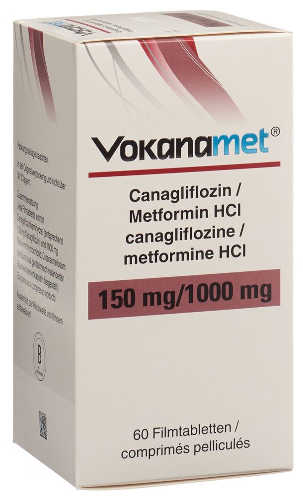Vokanamet 150 mg / 1000 mg, Filmtabletten