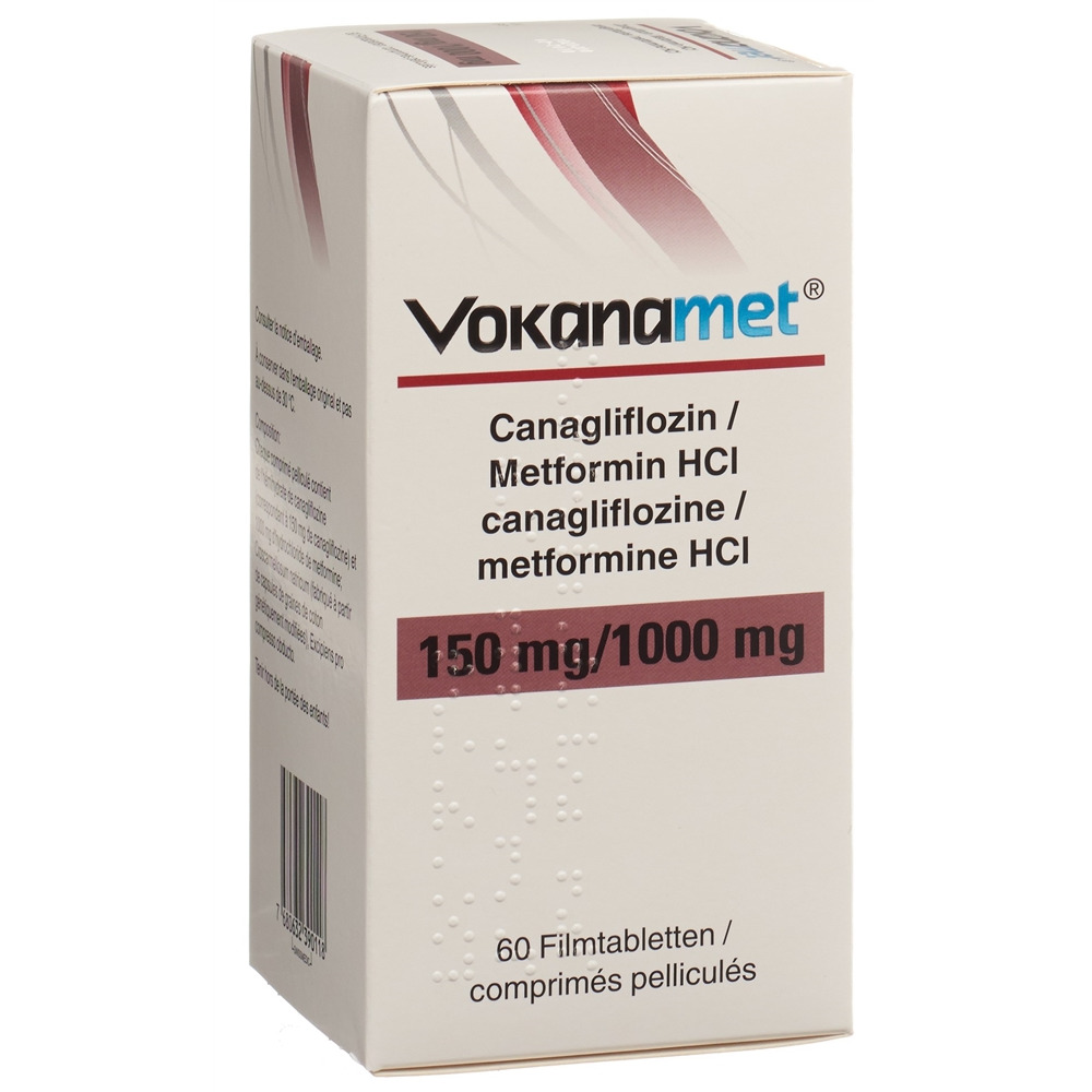 Vokanamet 150 mg / 1000 mg, Filmtabletten