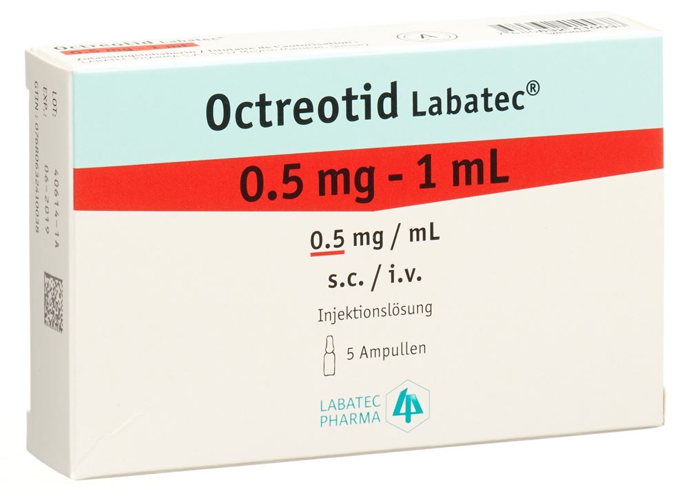 Octreotid Labatec 0,5 mg/mL, Solution pour injection
