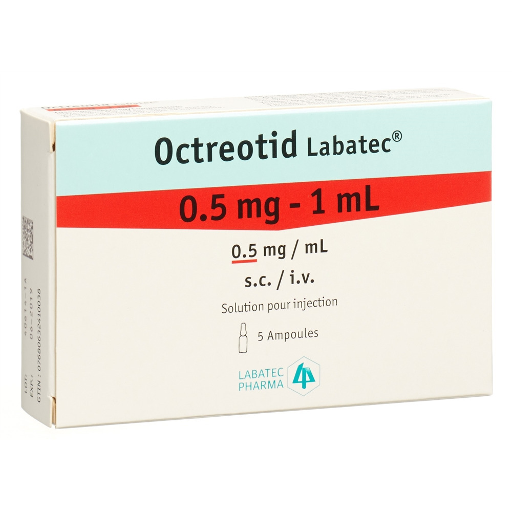 Octreotid Labatec 0,5 mg/mL, Solution pour injection