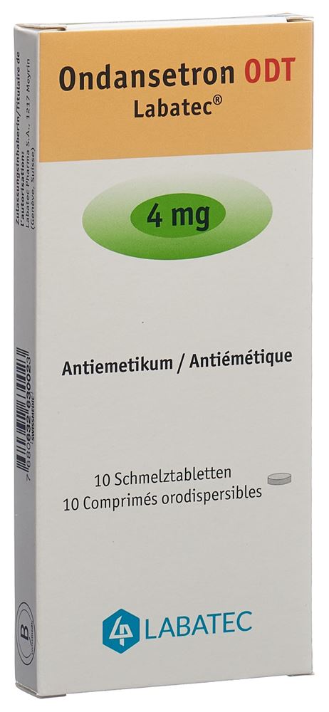 Ondansetron ODT Labatec 4 mg, comprimés orodispersibles
