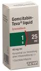 GEMCITABIN Teva liquid 1 g/25ml flac