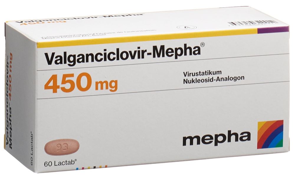 Valganciclovir-Mepha 450, Filmtabletten