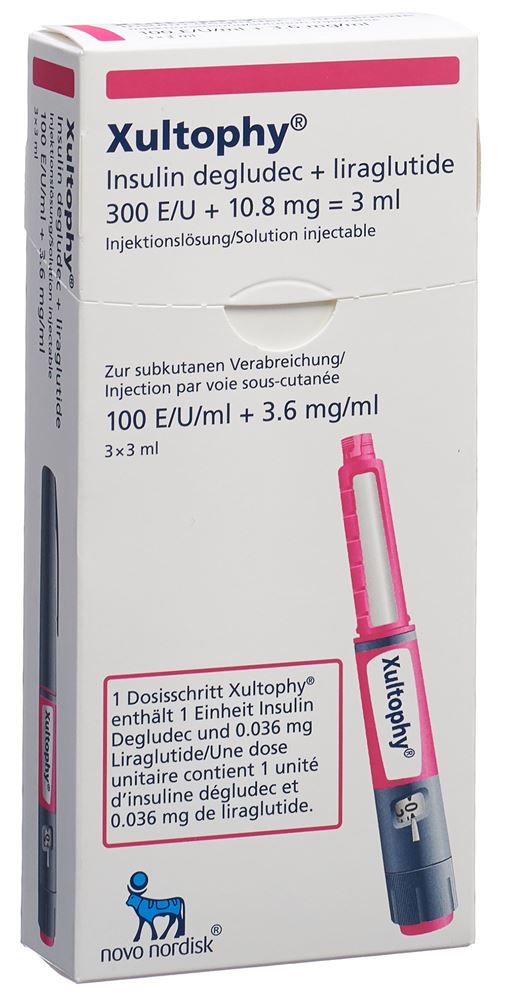 XULTOPHY 100E/ml 3.6 mg/ml 3 stylo pré 3 ml