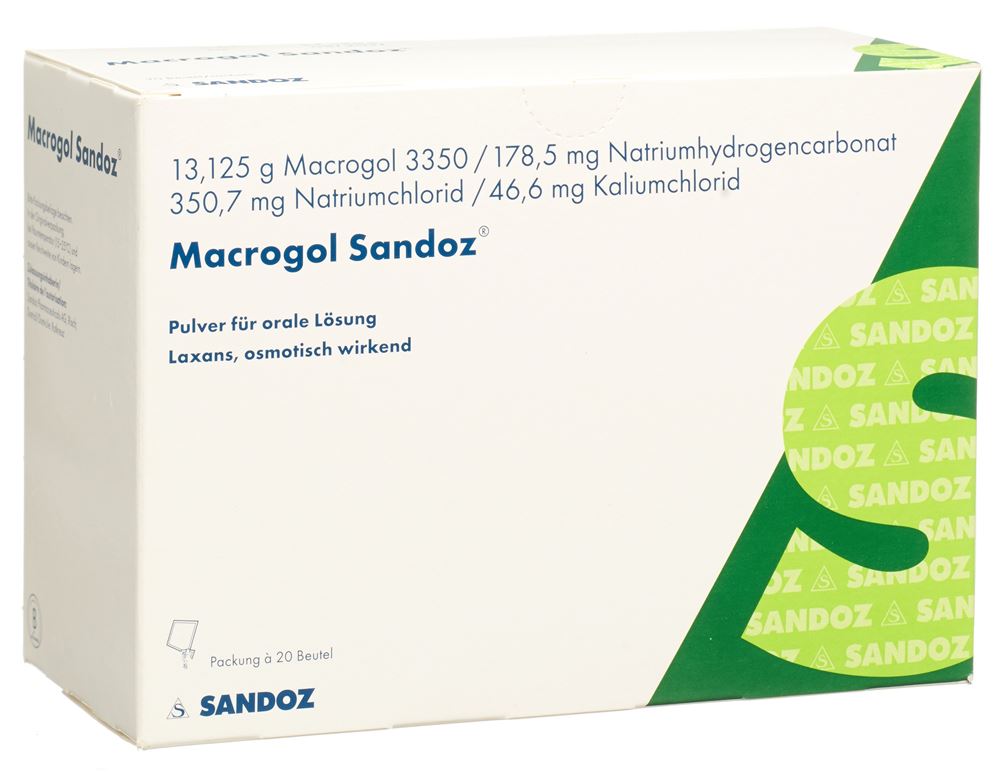 MACROGOL Sandoz pdr sach 20 pce