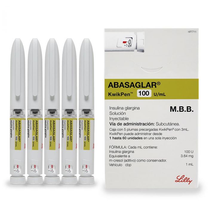 Abasaglar KwikPen 100 U/ml, solution injectable