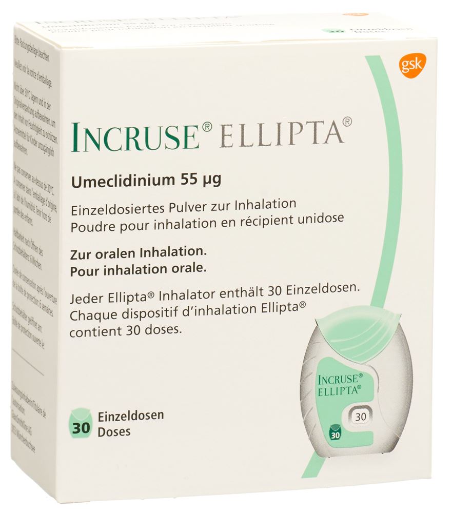 INCRUSE ELLIPTA pdr inh 55 mcg 30 dos