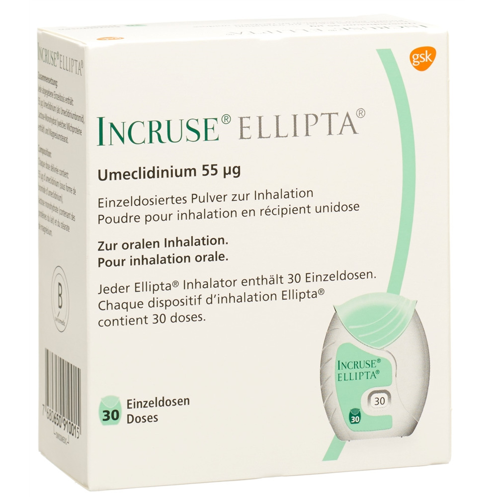 INCRUSE ELLIPTA pdr inh 55 mcg 30 dos