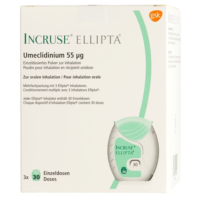 Incruse Ellipta, einzeldosiertes Pulver zur Inhalation