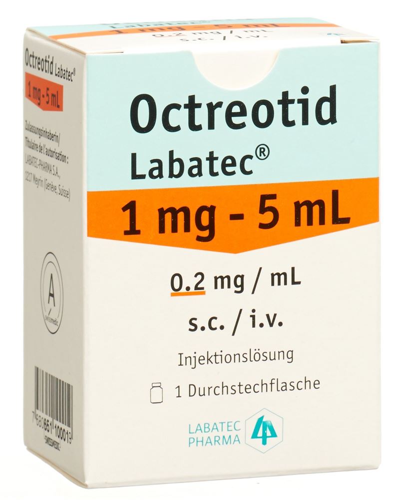 OCTREOTID Labatec sol inj 1 mg/5ml flac 5 ml