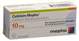 CETIRIZIN Mepha Lactab 10 mg 30 pce