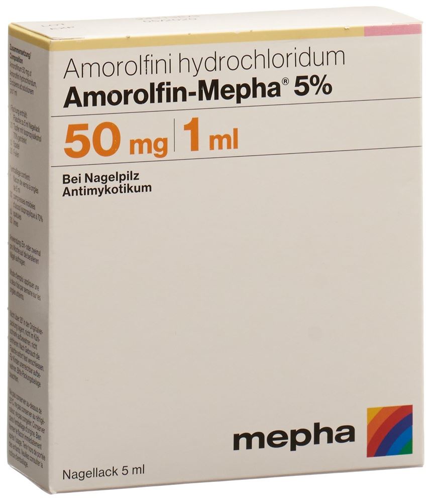 Amorolfin-Mepha 5%, wirkstoffhaltiger Nagellack