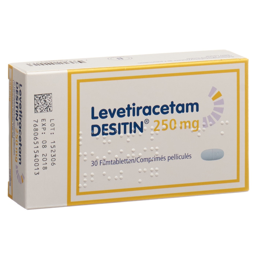 LEVETIRACETAM DESITIN cpr pell 250 mg 30 pce