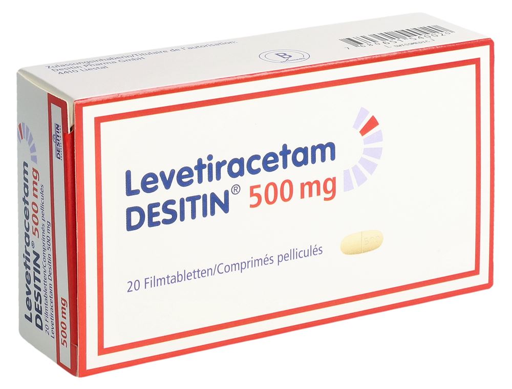 LEVETIRACETAM DESITIN cpr pell 500 mg 20 pce