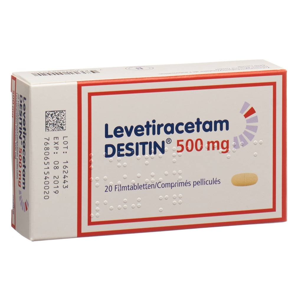LEVETIRACETAM DESITIN cpr pell 500 mg 20 pce