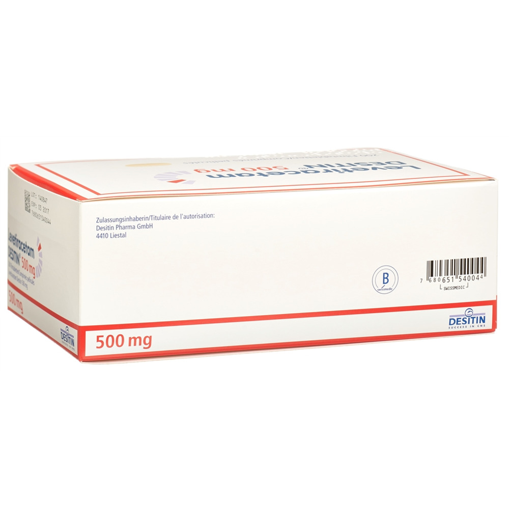 Levetiracetam Desitin 500 mg, Filmtabletten