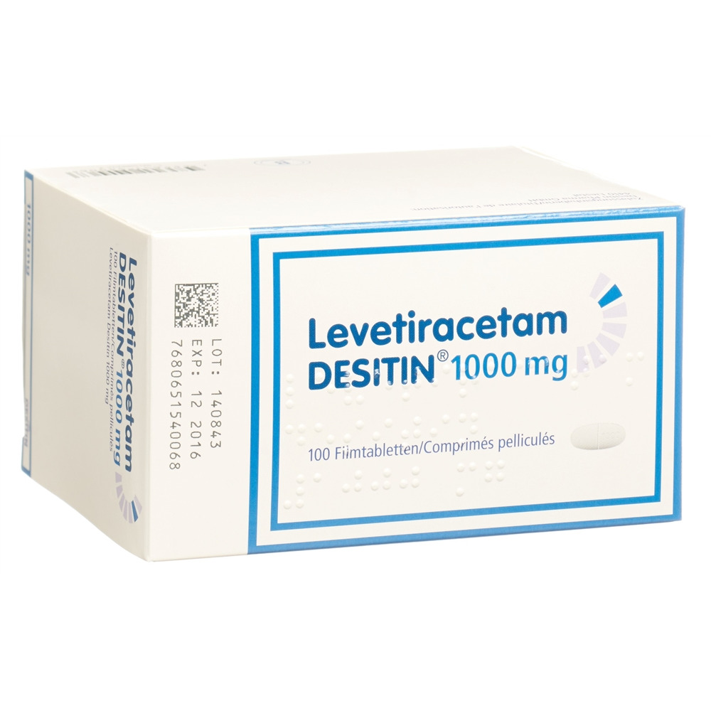 LEVETIRACETAM DESITIN cpr pell 1000 mg 100 pce
