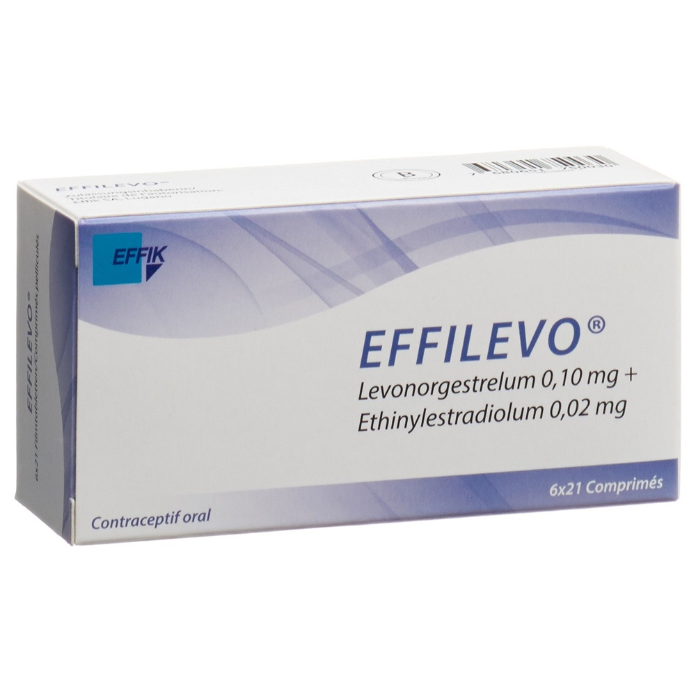 Effilevo 0.10 mg / 0.02 mg, comprimés pelliculés