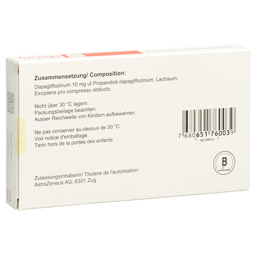 FORXIGA cpr pell 10 mg 28 pce