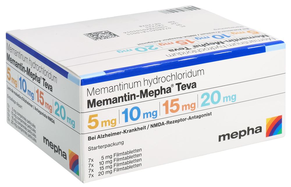 Memantin-Mepha Teva 5 mg, 10 mg, 15 mg, 20 mg, Filmtabletten