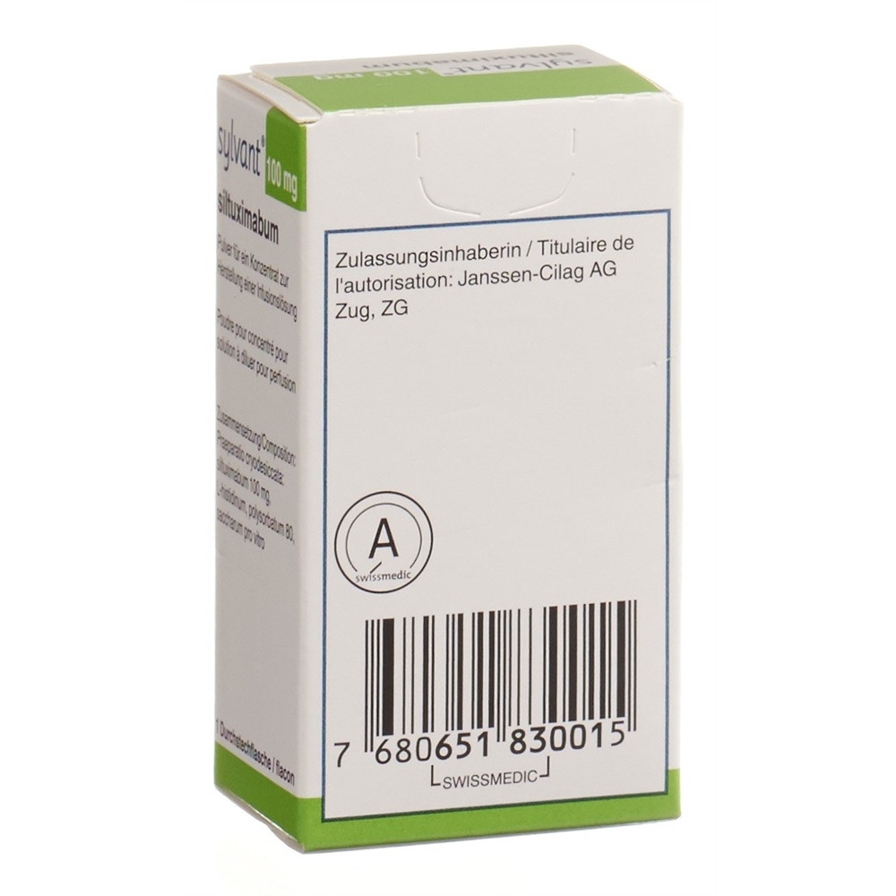 SYLVANT 100 mg subst sèche flac perf 1 pce