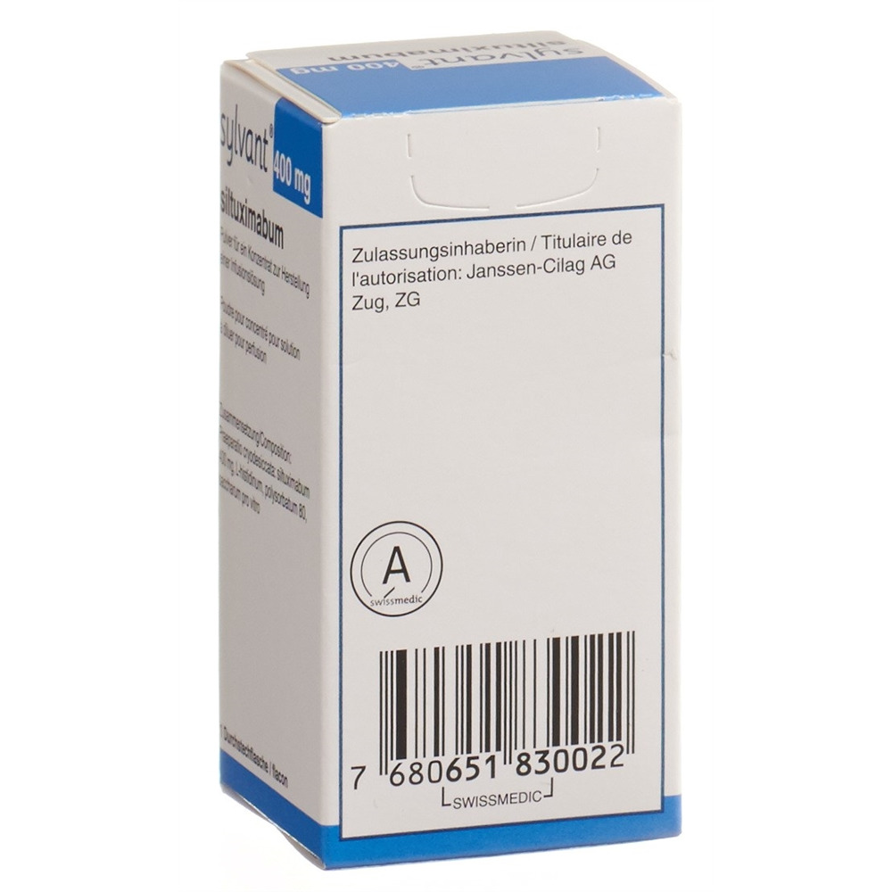 SYLVANT 400 mg subst sèche flac perf  1 pce