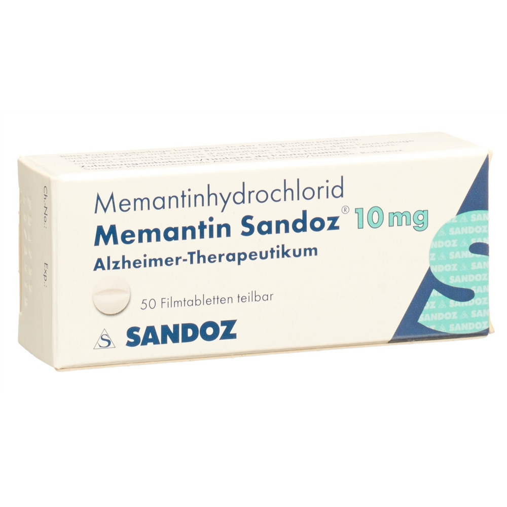 Memantin Sandoz 10 mg, Filmtabletten