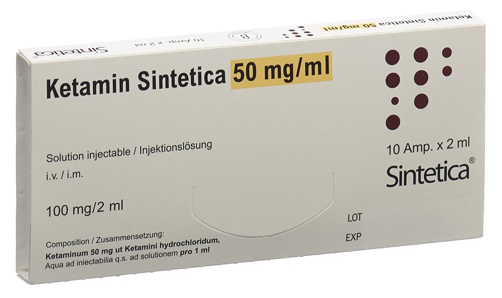 Ketamin Sintetica 50 mg/ml, soluzione iniettabile / concentrato per soluzione per infusione