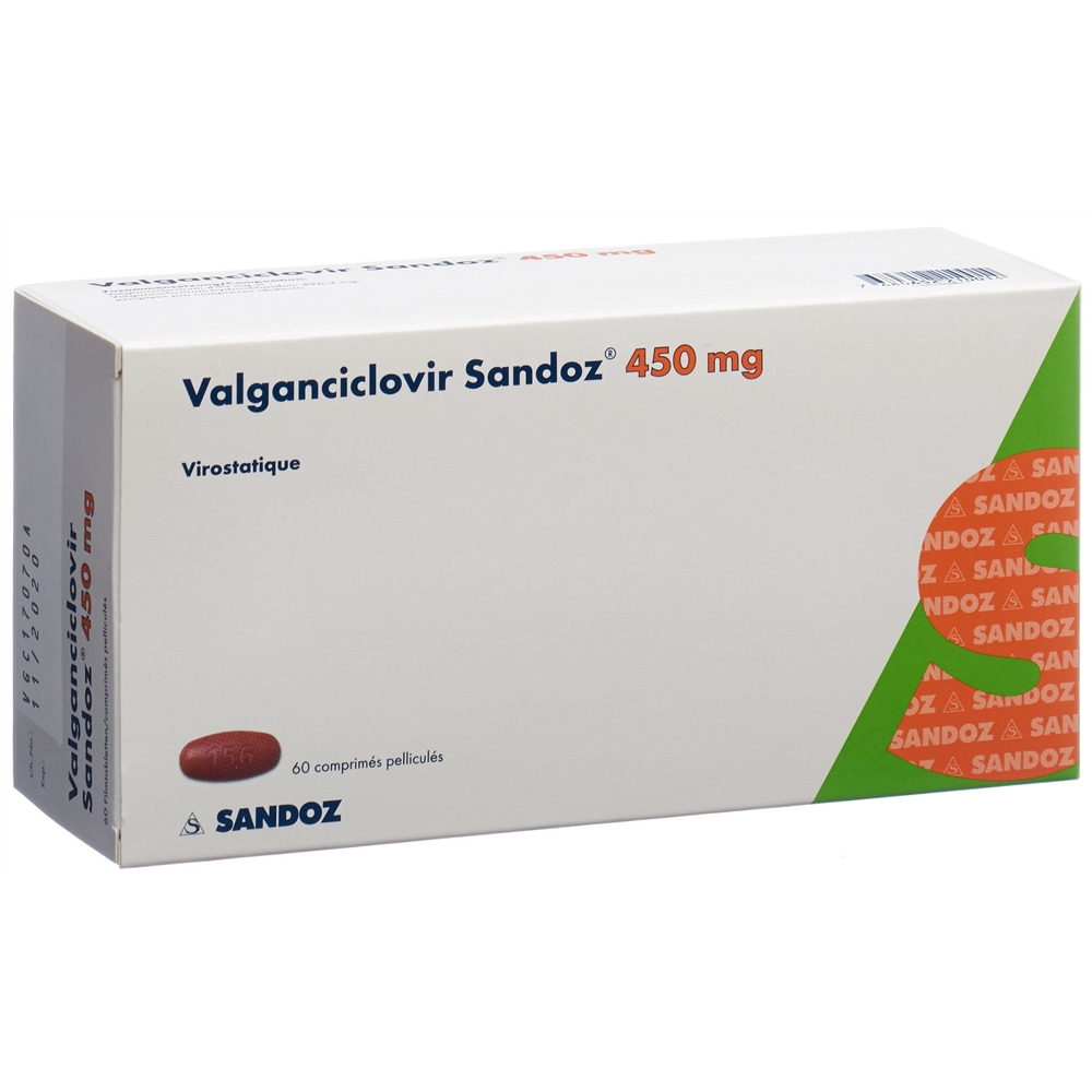 Valganciclovir Sandoz 450 mg, Filmtabletten