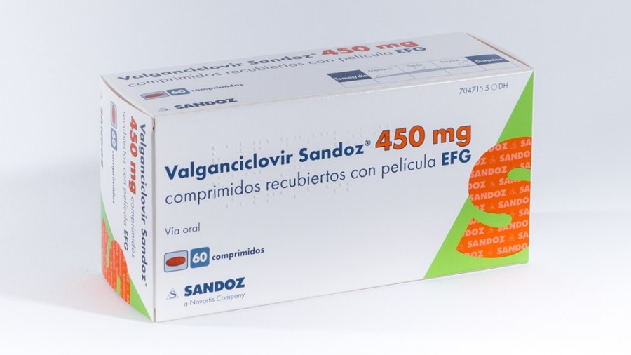 VALGANCICLOVIR Sandoz cpr pell 450 mg 60 pce