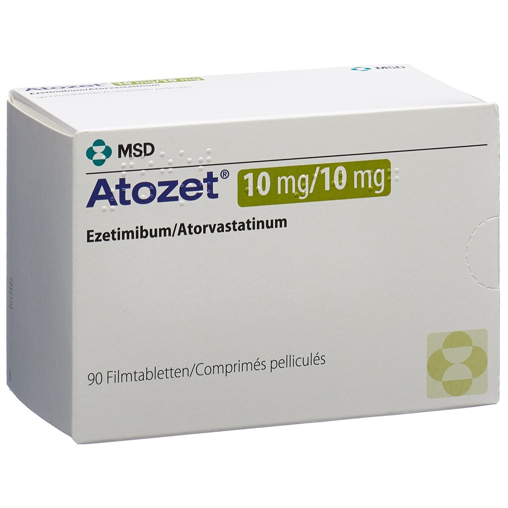 ATOZET cpr pell 10/10 mg 90 pce