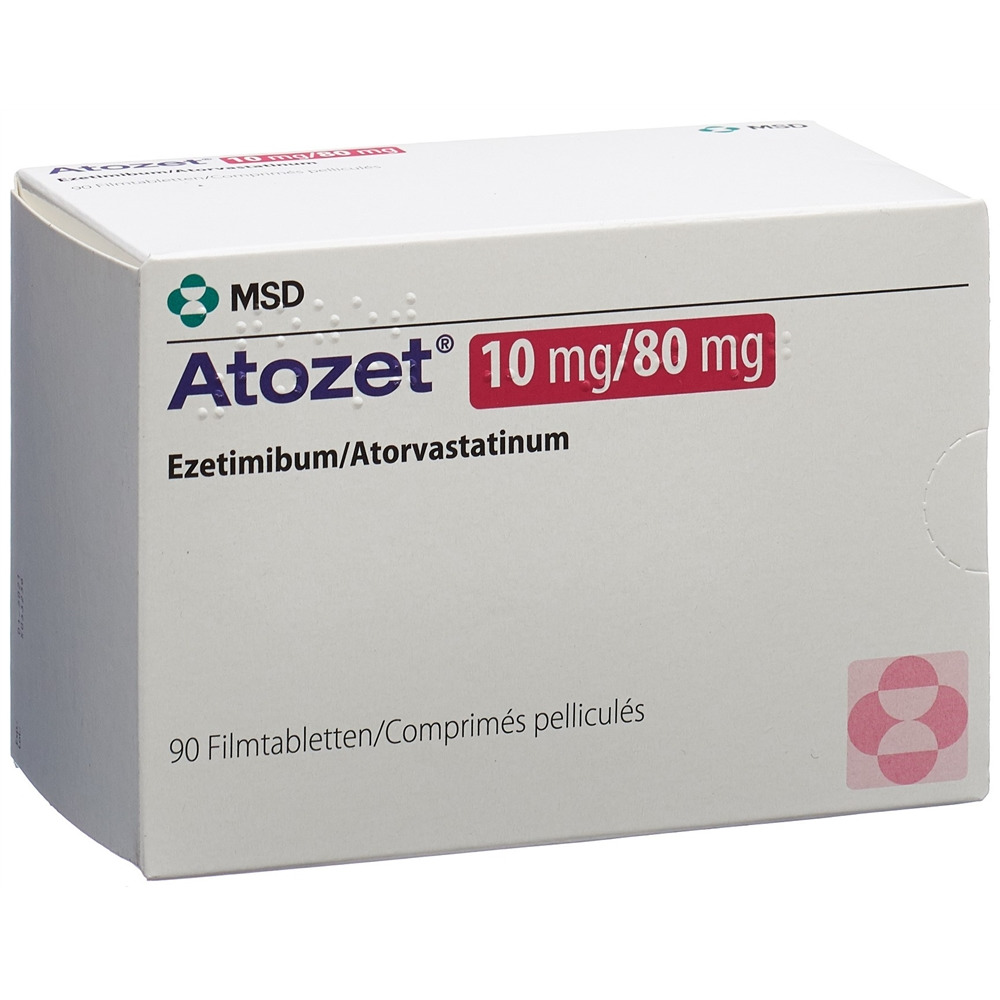 ATOZET cpr pell 10/80 mg 90 pce
