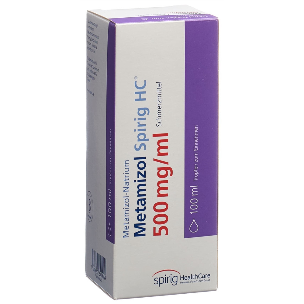 Metamizol Spirig HC 500 mg/ml, Tropfen zum Einnehmen
