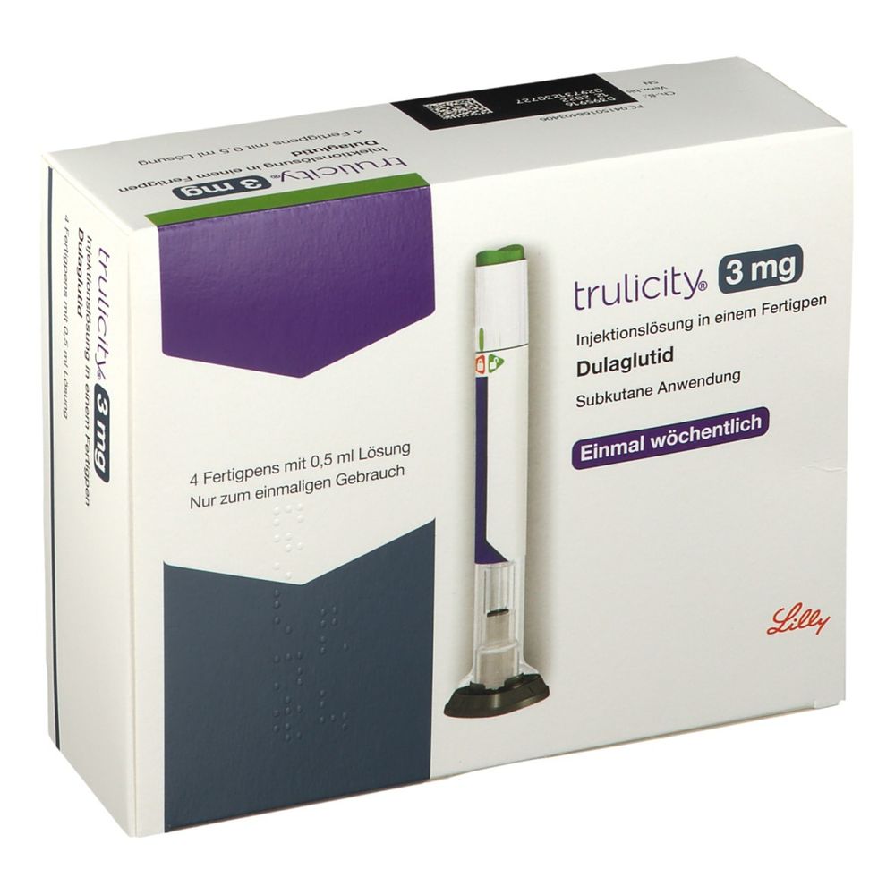 Trulicity 3.0 mg, solution injectable stylo pré-remplie à usage unique