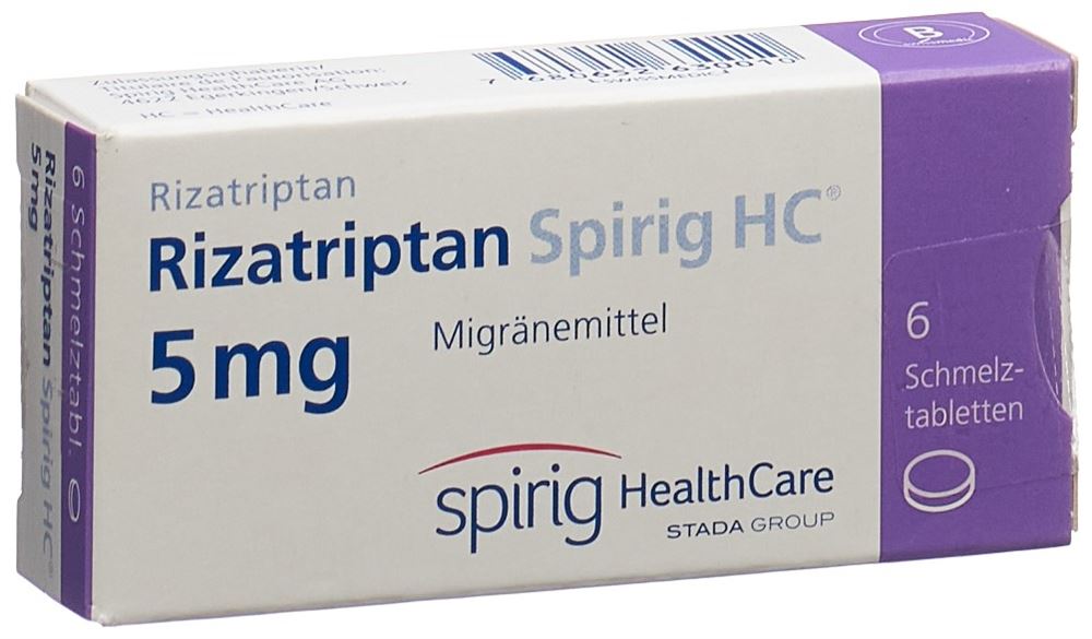 RIZATRIPTAN Spirig HC cpr orodisp 5 mg 6 pce