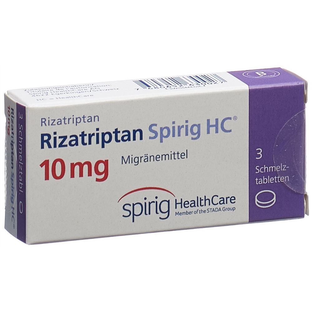 Rizatriptan Spirig HC 10 mg, Schmelztabletten