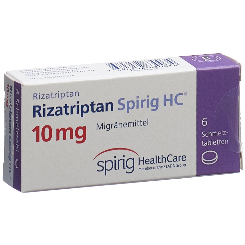 Rizatriptan Spirig HC 10 mg, Schmelztabletten