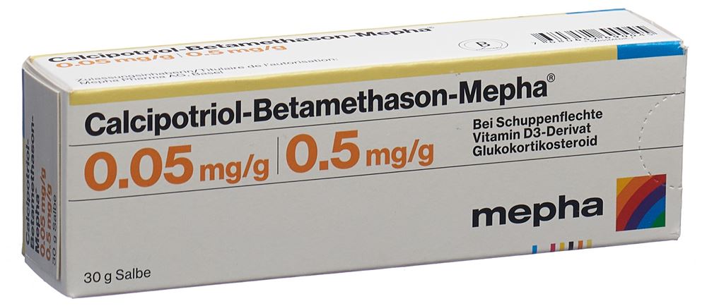 Calcipotriol-Betamethason-Mepha, Salbe