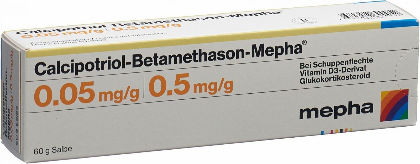 CALCIPOTRIOL Betamethason Mepha ong tb 30 g