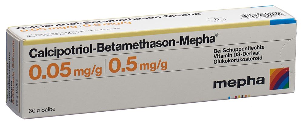 Calcipotriol-Betamethason-Mepha, Salbe