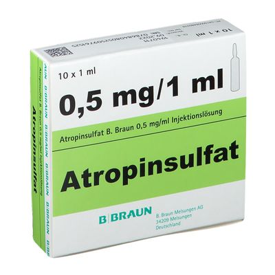 Atropin Sulfat Aguettant 0.5 mg/5 ml, solution injectable en seringue pré-remplie