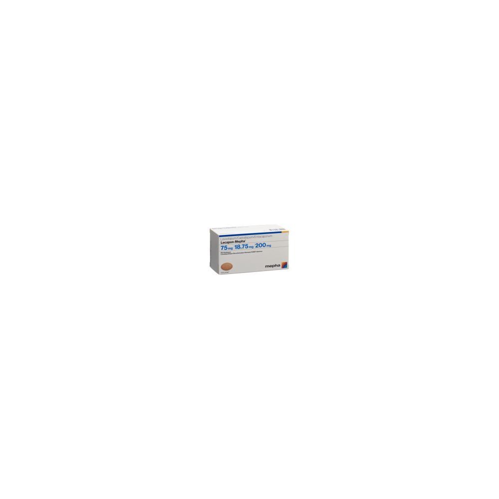 Lecapon-Mepha 75 mg / 18.75 mg / 200 mg, Lactab