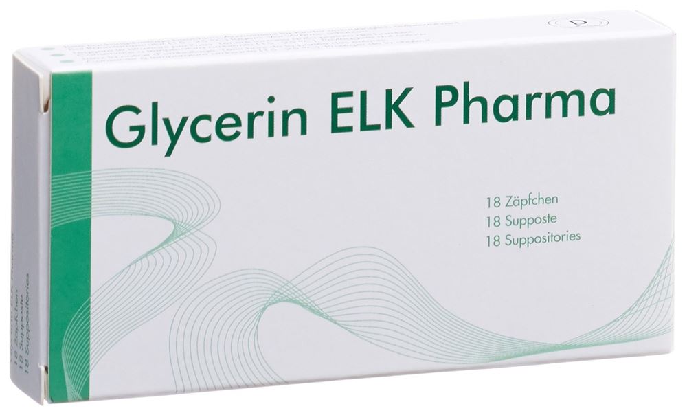 GLYCERINE ELK Pharma supp 18 pce