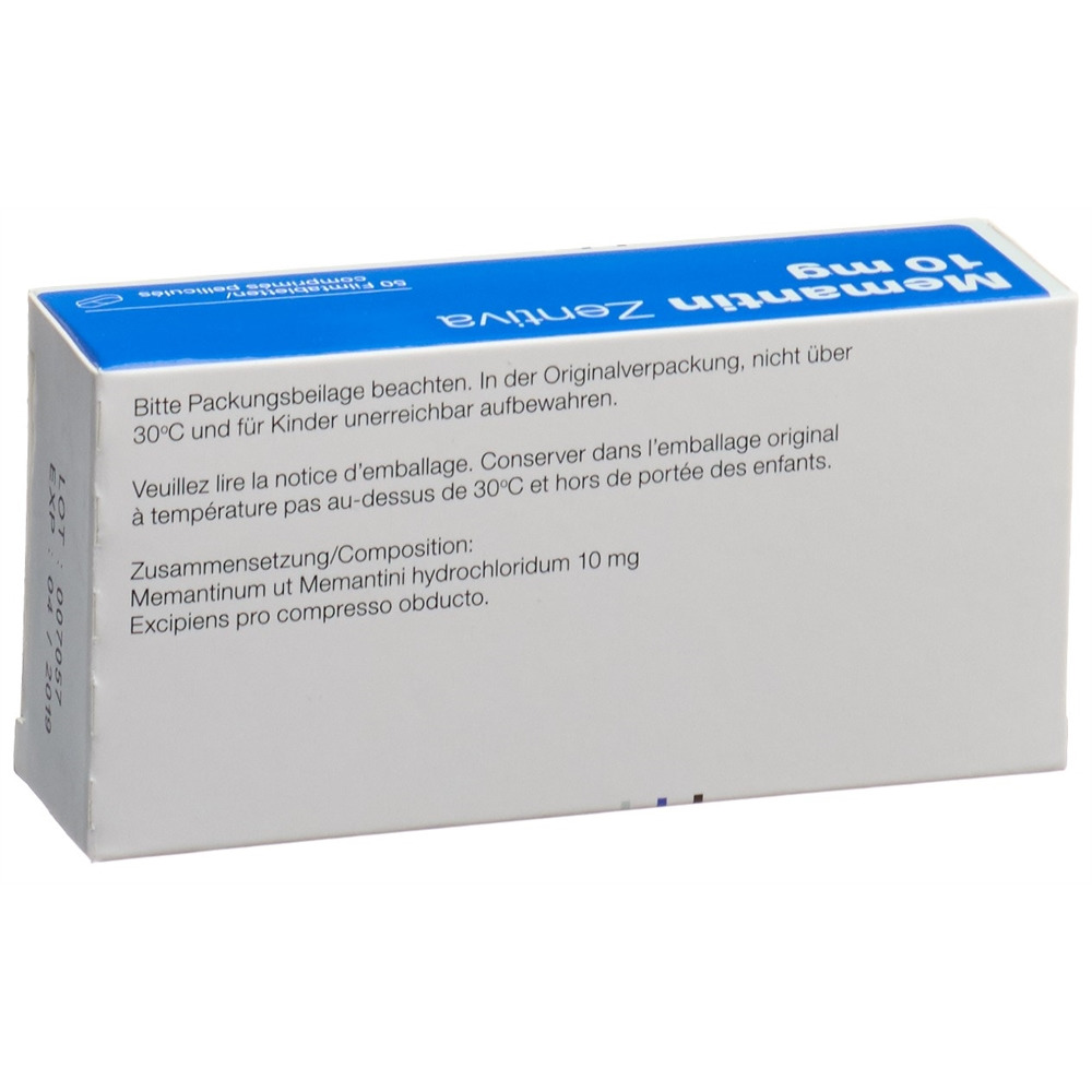 MEMANTIN Zentiva cpr pell 10 mg 50 pce