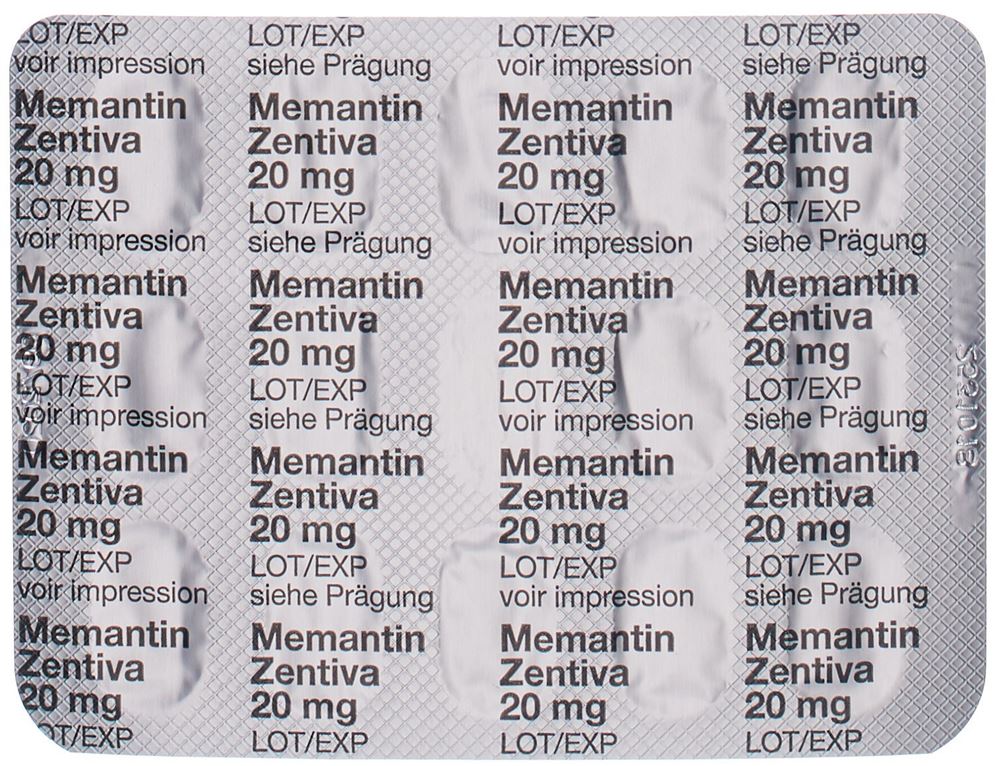 MEMANTIN Zentiva cpr pell 20 mg 98 pce